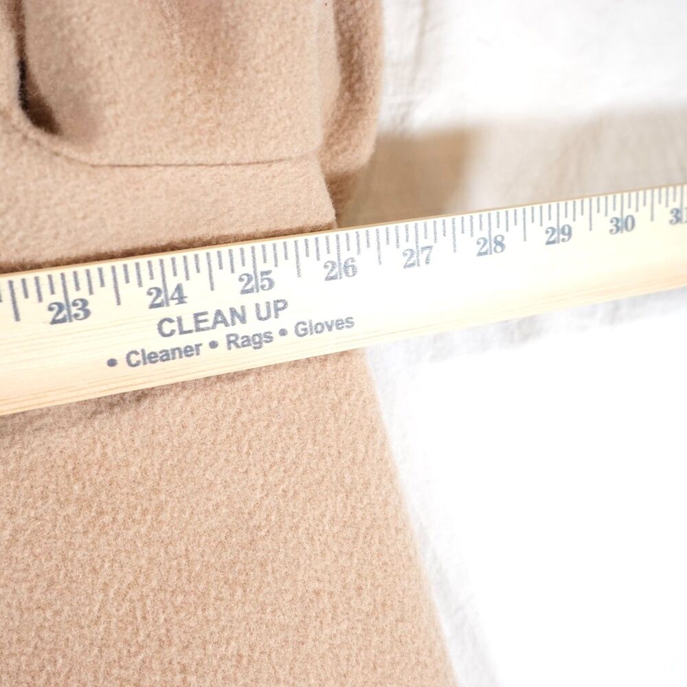 J.G. Hook Vintage Camel Wool Duffle Coat Tan Size 24W - Picture 5 of 9